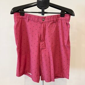 Adidas Men's Light Maroon Flat Front Golf Shorts - size 34